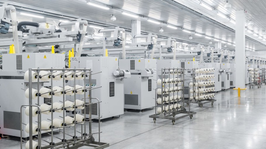 high-tech textile manufacturing facility