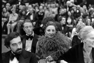 (L-R) Martin Scorsese, Halston, and Jacqueline de Ribes attend the Gala Gala Circus of the Stars event at Santa Monica Civic Auditorium in Santa Monica, California, on November 20, 1976.
