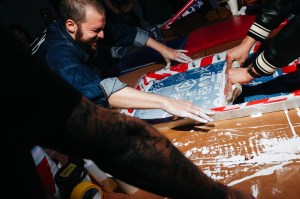 The scene at the Golden Goose Celebration of Opening the ‘Marco Brambilla: After Utopia' at Art Basel.