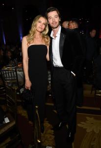 Sara Foster and Patrick Schwarzenegger at the 2025 Footwear News Achievement Awards held at Cipriani 25 Broadway on December 03, 2025 in New York, New York.