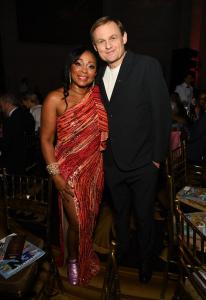 Bjørn Gulden and guest at the 2025 Footwear News Achievement Awards held at Cipriani 25 Broadway on December 03, 2025 in New York, New York.