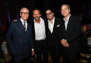 Tommy Hilfiger and Lane Smith and guests at the 2025 Footwear News Achievement Awards held at Cipriani 25 Broadway on December 03, 2025 in New York, New York.