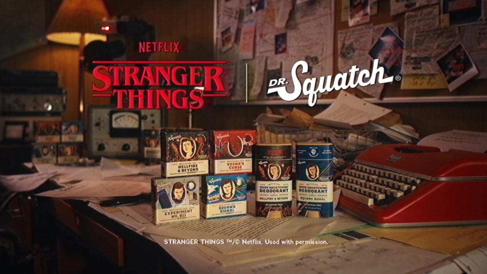"Stranger Things" x Dr. Squatch collection.