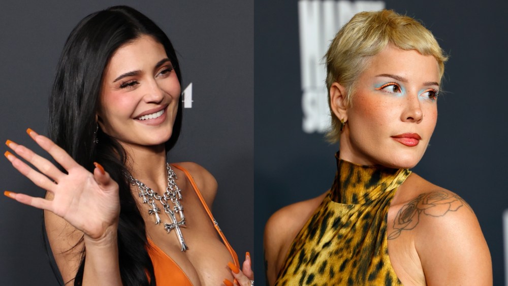 Kylie Jenner and Halsey at the "Marty Supreme" premiere.