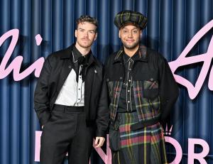 Will Poulter and Nicholas Daley at The Fashion Awards 2025 held at Royal Albert Hall on December 01, 2025 in London, England.