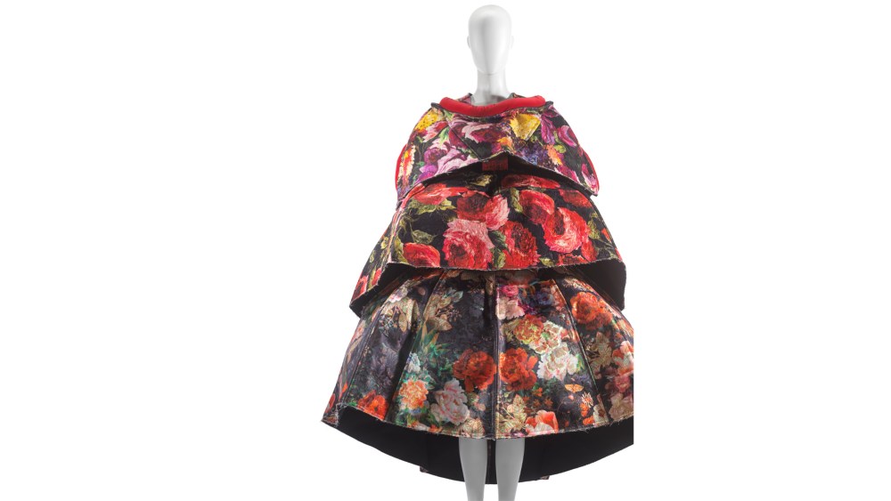 A dress from the fall 2016 Comme des Garçons collection is among the exhibits at Palais Galliera. 