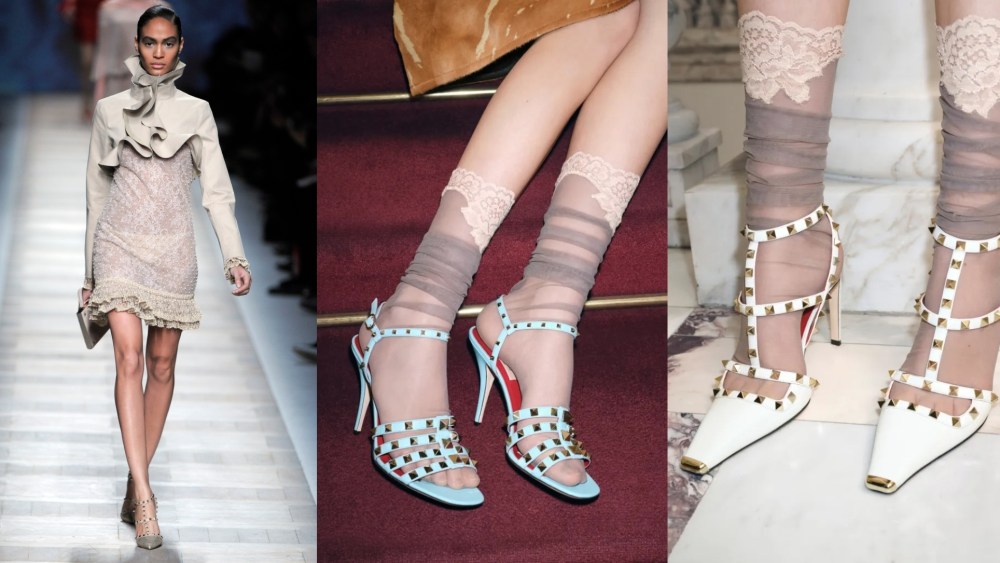Left: Valentino fall 2010 collection.
Middle and right: Valentino pre-fall 2026 collection.