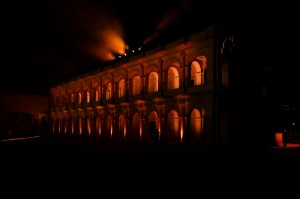 Inside the dinner at the world premiere of "Brunello: The Gracious Visionary," held at Rome's Cinecittà Studios.