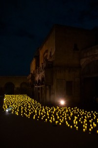 Inside the dinner at the world premiere of "Brunello: The Gracious Visionary," held at Rome's Cinecittà Studios.