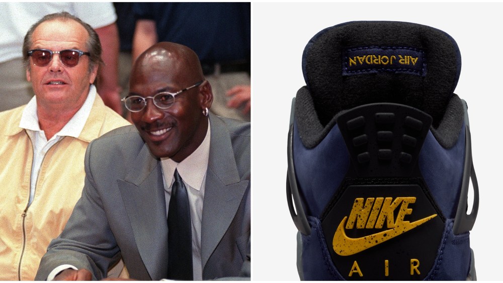 Michael Jordan and Jack Nicholson, Air Jordan sneakers