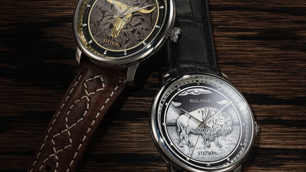 The two models of the Bulova x Stetson collection.