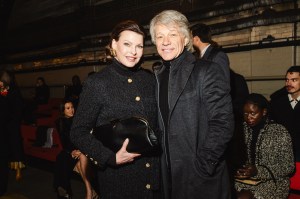 Linda Evangelista and Jon Bon Jovi