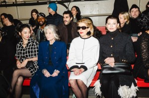 Linda Evangelista and Christine Baranski