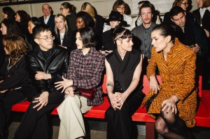 Bowen Yang, Illana Glazer and Kristen Stewart