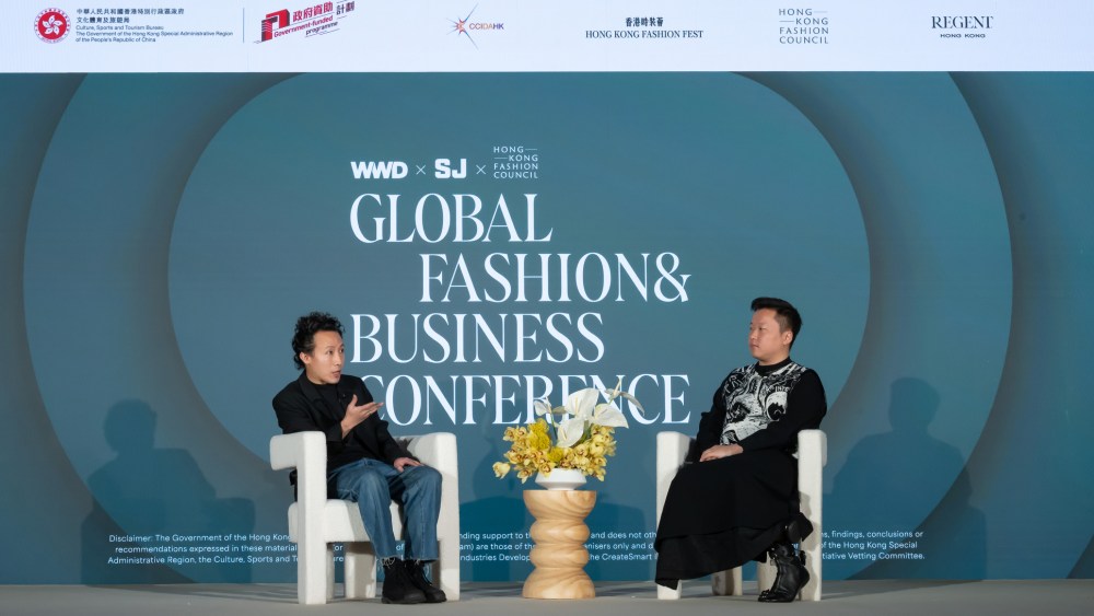 WWD x Sourcing Journal x Hong Kong Fashion Council Global Fashion and Business Conference Robert Wun and WWD's Tianwei Zhang