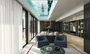A rendering of the Karl Lagerfeld luxury residences slated to open in Lisbon in 2028.