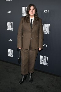 Lucy Dacus at the "Marty Supreme" Los Angeles Premiere held at the Samuel Goldwyn Theatre on December 08, 2025 in Los Angeles, California.