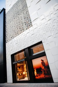 A view of the Louis Vuitton store during Michael Burke’s LVMH Design District Tour.