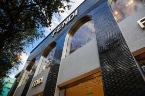 A view of the Fendi store during Michael Burke’s LVMH Design District Tour.