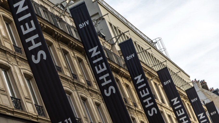 The Shein store opened on the 6th floor of BHV Marais. The Chinese fast-fashion giant made its retail debut, attracting a crowd of visitors despite the controversies on Wednesday, November 5, 2025, in Paris, France.