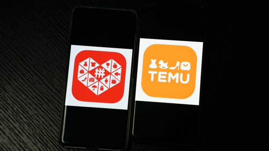 The logo of TEMU and PDD in Shanghai, China.