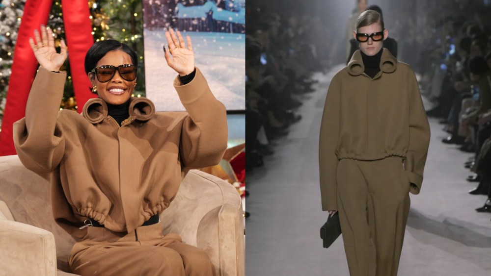 Teyana Taylor wears Victoria Beckham fall 2025 ready-to-wear collection on "The Jennifer Hudson Show" on Dec. 15 in Burbank, Calif.