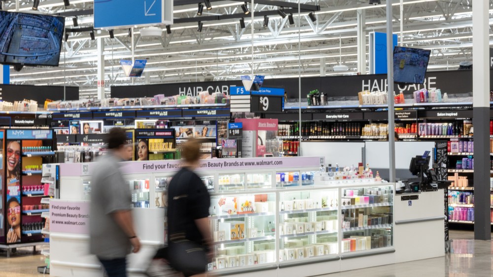 A look inside the beauty section at Walmart.