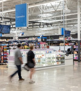 A look inside the beauty section at Walmart.