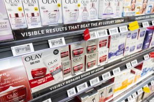 A look inside the beauty section at Walmart.