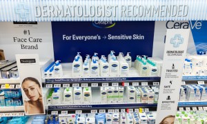 A look inside the beauty section at Walmart.