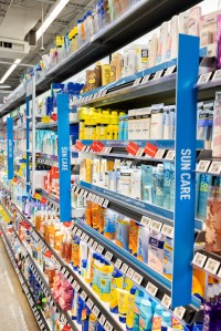 A look inside the beauty section at Walmart.