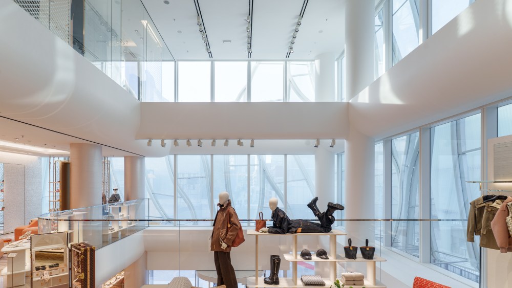 Inside Maison Louis Vuitton Sanlitun in Beijing.