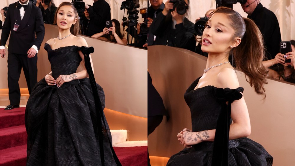 Ariana Grande at the 83rd Annual Golden Globes held at The Beverly Hilton on January 11, 2026 in Beverly Hills, California.