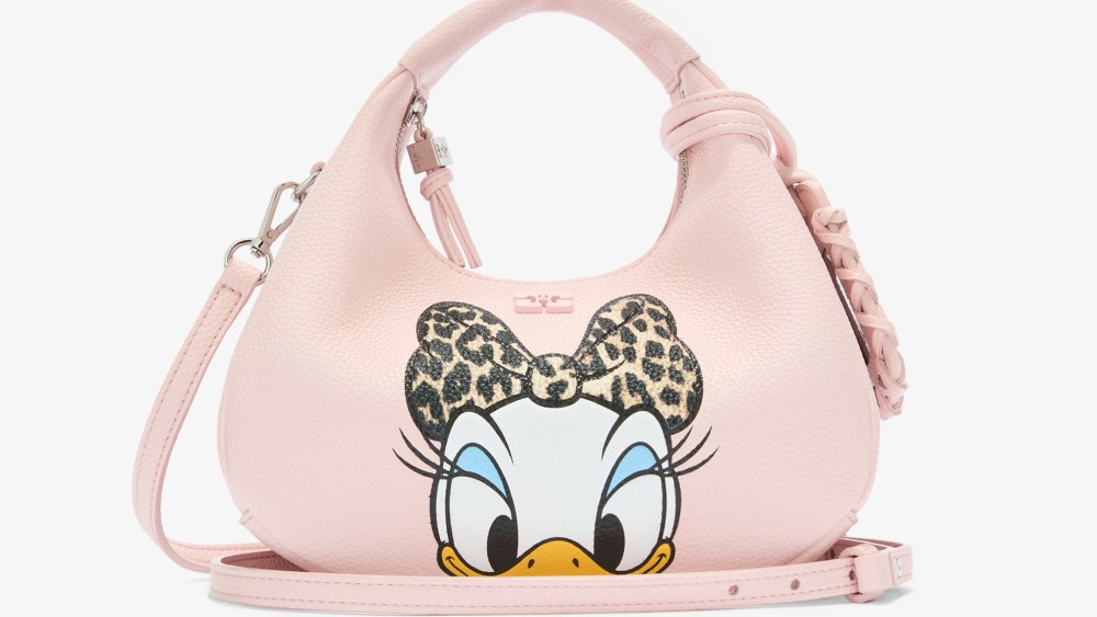 Ganni handbag featuring Disney's Daisy Duck.