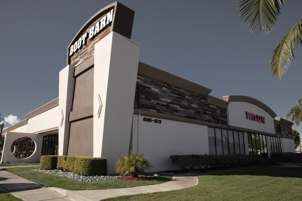 Boot Barn store exterior.