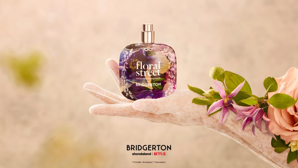 Floral Street's "Bridgerton" fragrance launches on Jan. 29 to coincide with part one of season four of the Netflix series.