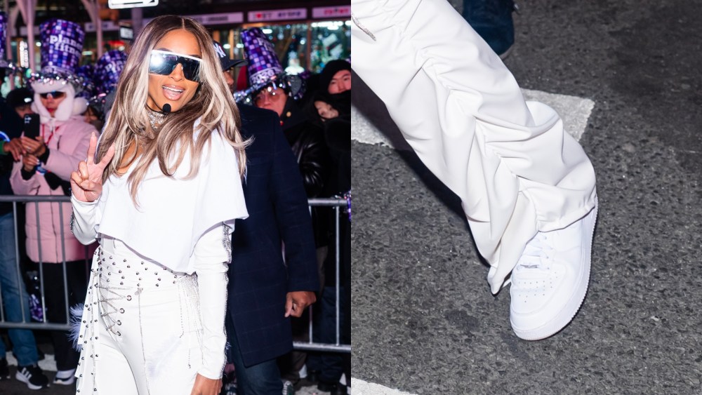 Ciara attends 'Dick Clark’s New Year’s Rockin’ Eve with Ryan Seacrest' in Times Square on Dec. 31, 2025 in New York City.