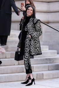 PARIS, FRANCE - JANUARY 26: Demi Moore arrives at Schiaparelli during the Haute Couture Spring Summer 2026 as part of Paris Fashion Week on January 26, 2026 in Paris, France. (Photo by Neil Mockford/GC Images)