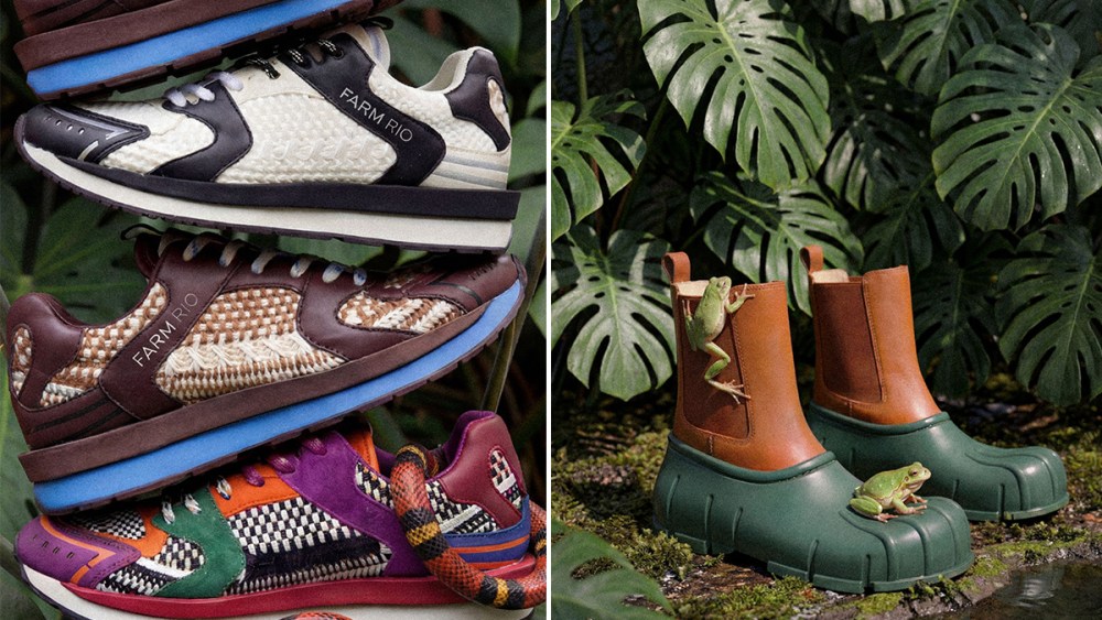 Farm Rio, sneakers, boots, clog, Monstera, shoes, footwear