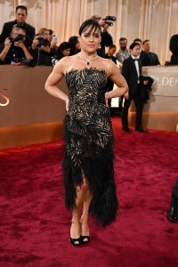 Michelle Rodriguez at the 83rd Annual Golden Globes held at The Beverly Hilton on January 11, 2026 in Beverly Hills, California.