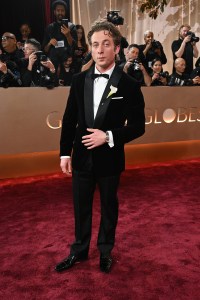 Jeremy Allen White at the 83rd Annual Golden Globes held at The Beverly Hilton on January 11, 2026 in Beverly Hills, California.
