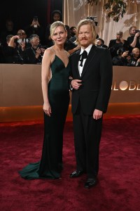 Kirsten Dunst and Jesse Plemons at the 83rd Annual Golden Globes held at The Beverly Hilton on January 11, 2026 in Beverly Hills, California.