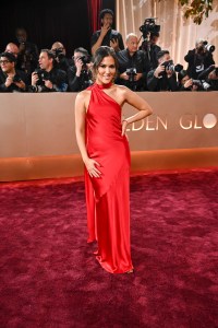 Cassie DiLaura at the 83rd Annual Golden Globes held at The Beverly Hilton on January 11, 2026 in Beverly Hills, California.