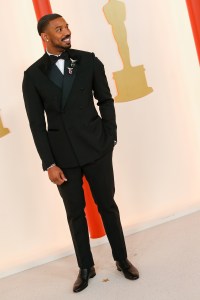 Michael B. Jordan at the 95th Annual Academy Awards held at Ovation Hollywood on March 12, 2023 in Los Angeles, California. (Photo by Lexie Moreland/WWD via Getty Images)