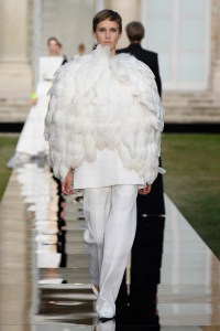 Model on the catwalk (Photo by WWD/Penske Media via Getty Images)