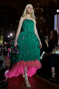 Schiaparelli spring 2019 haute couture runway show, Paris.