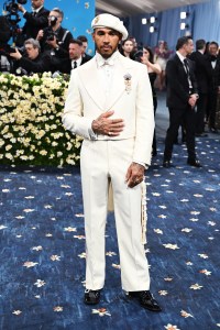 Lewis Hamilton at The 2025 Met Gala Celebrating "Superfine: Tailoring Black Style" held at the Metropolitan Museum of Art on May 05, 2025 in New York, New York. (Photo by Gilbert Flores/Variety via Getty Images)
