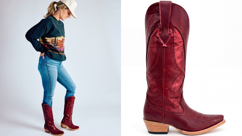 Lainey Wilson; Golden West Forget Me Not boot.