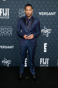 Tyler James Williams at the 31st Annual Critics Choice Awards held at Barker Hangar on January 04, 2026 in Santa Monica, California.