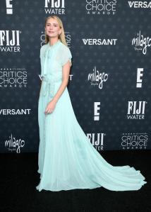 Justine Lupe at the 31st Annual Critics Choice Awards held at Barker Hangar on January 04, 2026 in Santa Monica, California.